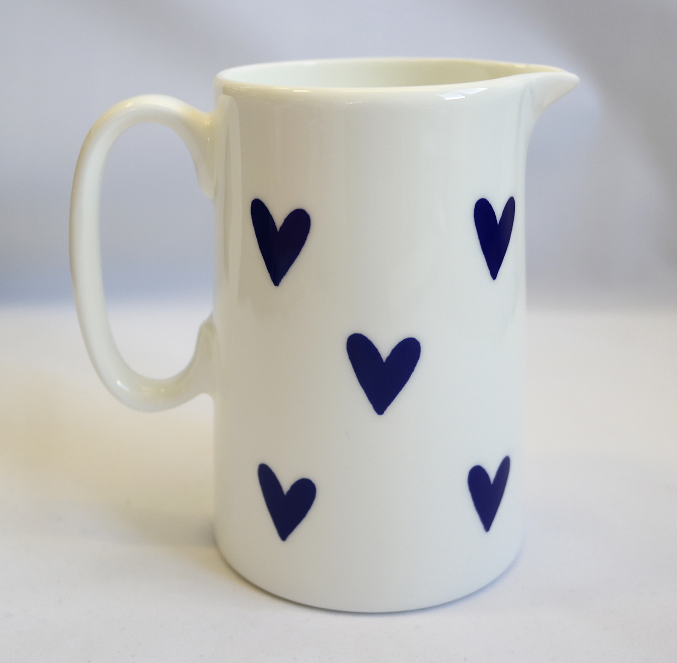 Half pint blue jug